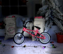 Dollhouse christmas red bicycle