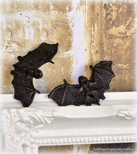 Dollhouse Halloween pair of bats spooky haunted miniature house