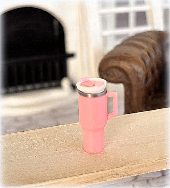 Dollhouse modern insulated carry mug tumbler