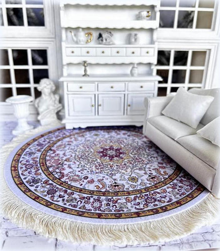 Dollhouse round persian rug boho
