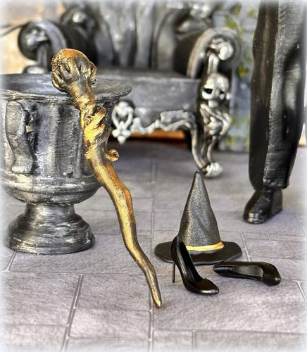 Dollhouse halloween witch wand walking stick apothecary haunted house