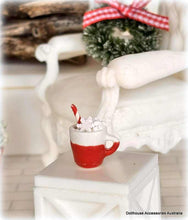 Dollhouse hot Cocoa Christmas scene