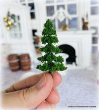 Flocked Fir Tree - No base - 7 cm high