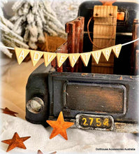 Dollhouse miniature adventure Bunting flags
