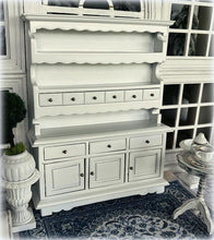 Dollhouse white country hutch miniature