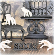 dollhouse halloween creepy hand Addams Family spooky