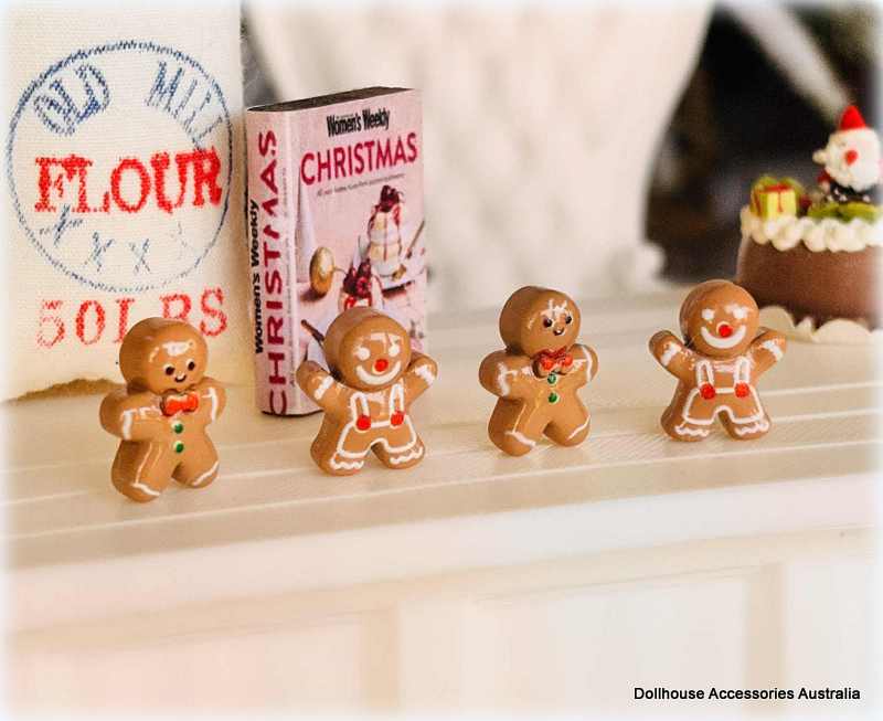 Dollhouse Christmas Gingerbread men