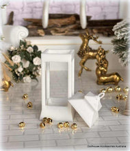 Dollhouse White lantern Christmas candles