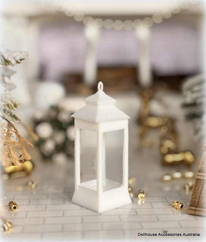 Dollhouse White lantern Christmas candles