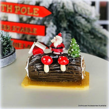 Yule Log with Santa theme - Miniature