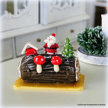 Yule Log with Santa theme - Miniature