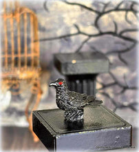 Dollhouse miniature black crow bird