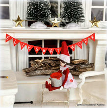 Dollhouse Miniature Santa's Workshop elves