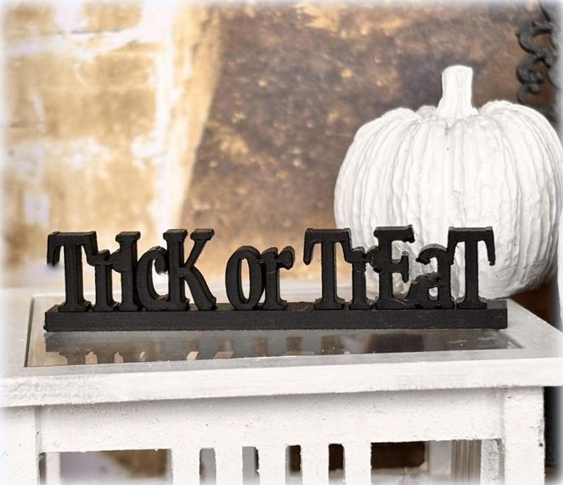 Dollhouse Halloween Miniature Trick or Treat Sign