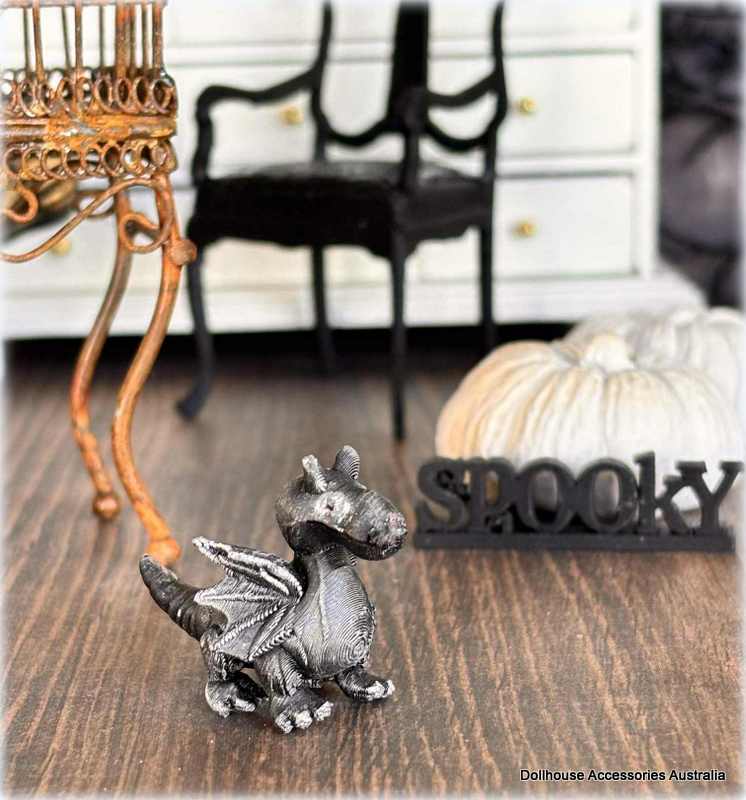 Dollhouse nursery dragon toy black