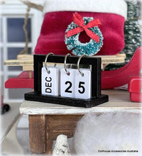 Dollhouse ring calendar Santa workshop