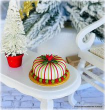 Christmas Striped Cake - Miniature