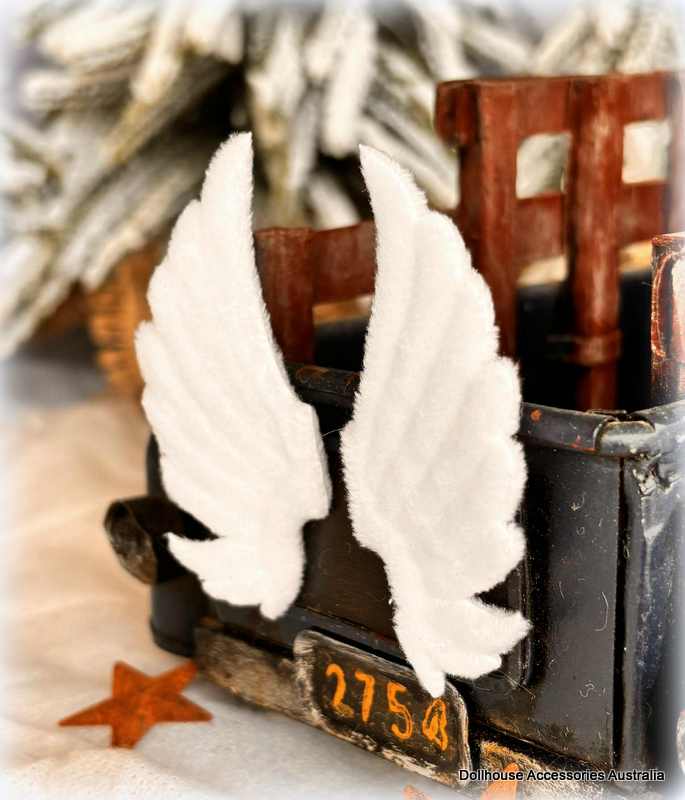 Dollhouse fabric angel wings Chrsitmas