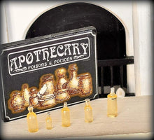 Dollhouse tiny perfume potion bottles