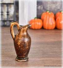 Rustic Brown Water Pitcher - Miniature