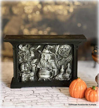 Dollhouse apothecary shop counter table witch theme