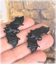 Dollhouse Halloween pair of bats spooky haunted miniature house