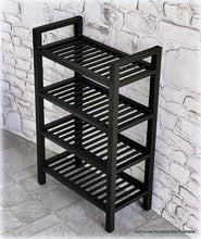 Dollhouse miniature bathroom storage rack shelviing set modern