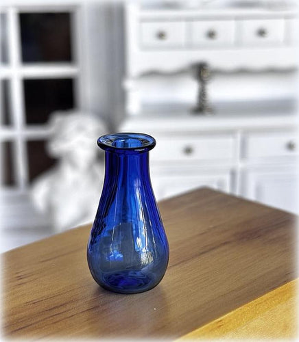 Glass Vase - Blue - Miniature