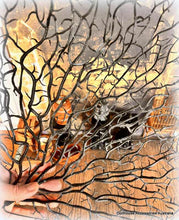 Black Large Tree Branch - Miniature
