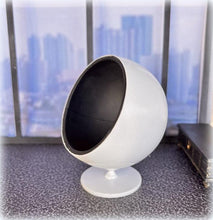 Ball Chair - Black and White - Miniature