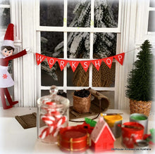 Dollhouse Bunting christmas Elf Workship