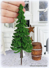 Flocked Fir Tree - No base - 15 cm high