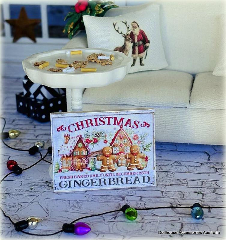 Sign - Christmas Gingerbread - Miniature