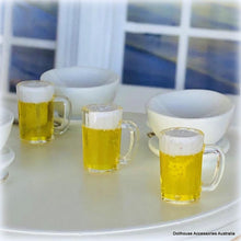 Dollhouse beer pint in glass jug