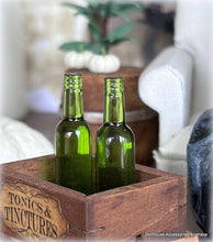 Green Bottles x 2 - Miniature