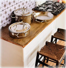 Stainless Steel Stove Pot Set of 3 - Miniature