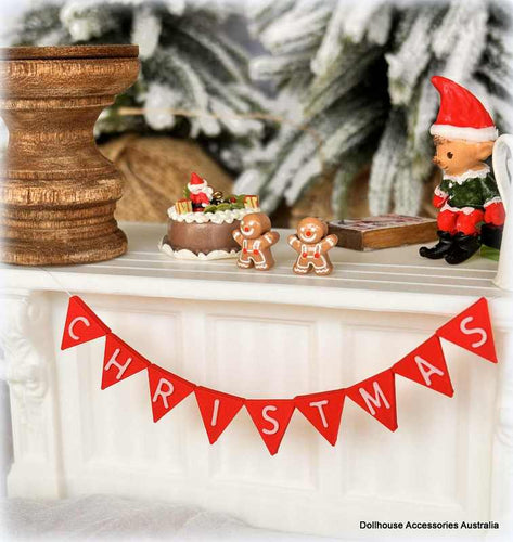 Hanging Bunting - Christmas - Miniature