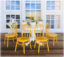 Dollhouse Cafe chairs yellow