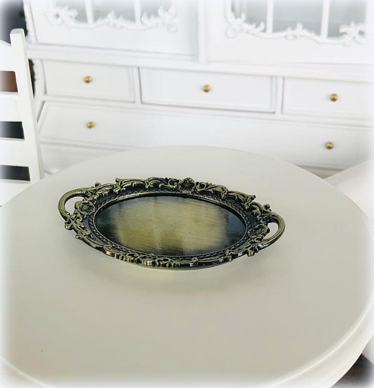 Dollhouse Shabby Chic tray serving dining 