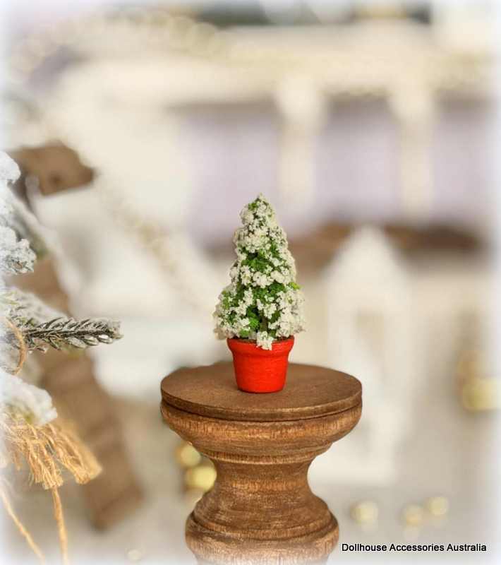 Christmas Tree in Small Red Pot - 4 cm high