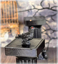 Dollhouse miniature black crow bird