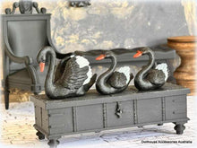 Dollhouse black swans halloween apothecary haunted house