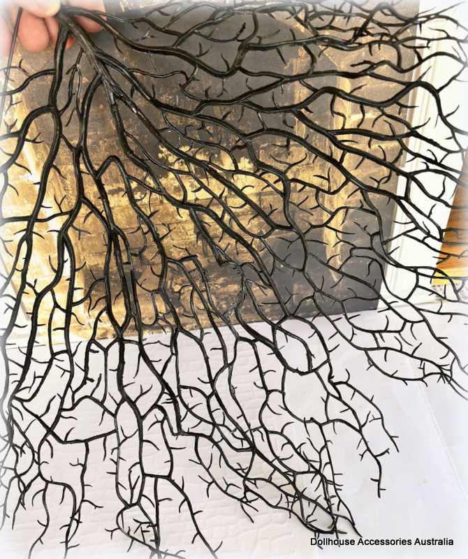 Black Large Tree Branch - Miniature