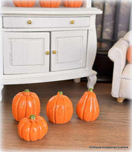 Orange Pumpkins - Set of 4 - Miniature
