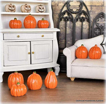 Orange Pumpkins - Set of 4 - Miniature
