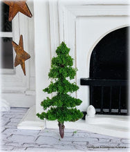 Flocked Fir Tree - No base - 7 cm high