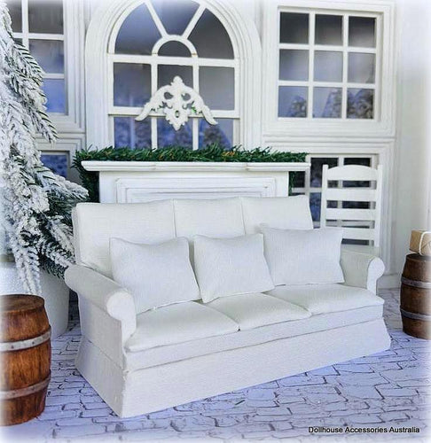 Dollhouse White 3 Seater Sofa
