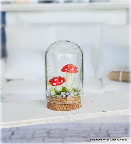 Mushrooms in Curio Jar - Miniature
