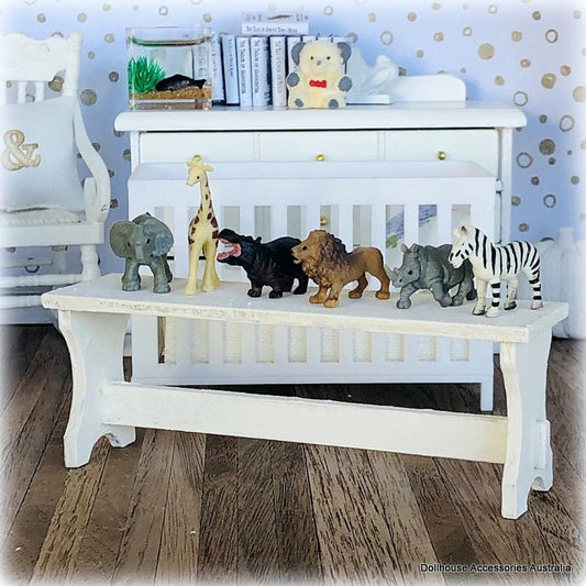 Dollhouse miniature nursery safari animals
