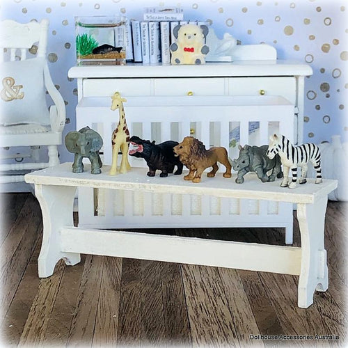 Dollhouse miniature nursery safari animals